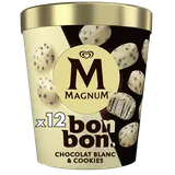 Bâtonnets glacés MAGNUM bonbon white&cookie X4 168g