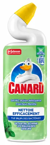 Canard Gel WC action nettoyante fraîcheur menthe
