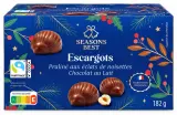 Seasons Best Escargots au praliné chocolat noir ou au lait