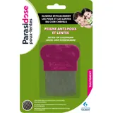 Peigne Anti-Poux et Lentes Dents Micro Cannelées en Acier Inoxydable PARASIDOSE