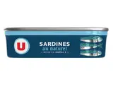 Sardines au naturel, U (135 g)