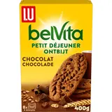Biscuits petit déjeuner chocolat et céréales Belvita LU, 400g