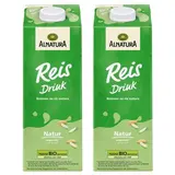 Alnatura Riz non sucrée Boisson Végétale Bio, Lot de 2x1L