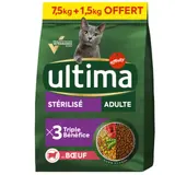 Croquettes Pour Chat Adulte Stérilisé Boeuf ULTIMA