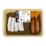 Petit Salé aux Lentilles Lentilles et Carottes, Poitrine Cuite au Bouillon , et Saucisse Fumée au Bois de Hêtre KER BLAVET