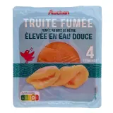 AUCHAN Truite fumée eau douce