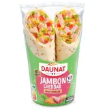 DAUNAT Wrap jambon cheddar sauce burger