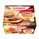 DAUNAT Le Charolais burger raclette bœuf et bacon sauce au fromage blanc