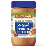ETHIQUABLE Beurre de cacahuètes bio sans huile de palme sans sucres ajoutés