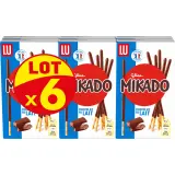 MIKADO Biscuits bâtonnets nappés au chocolat au lait