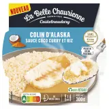 LA BELLE CHAURIENNE Colin sauce coco curry et riz