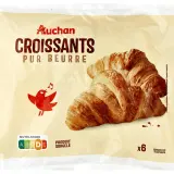 AUCHAN Croissants pur beurre